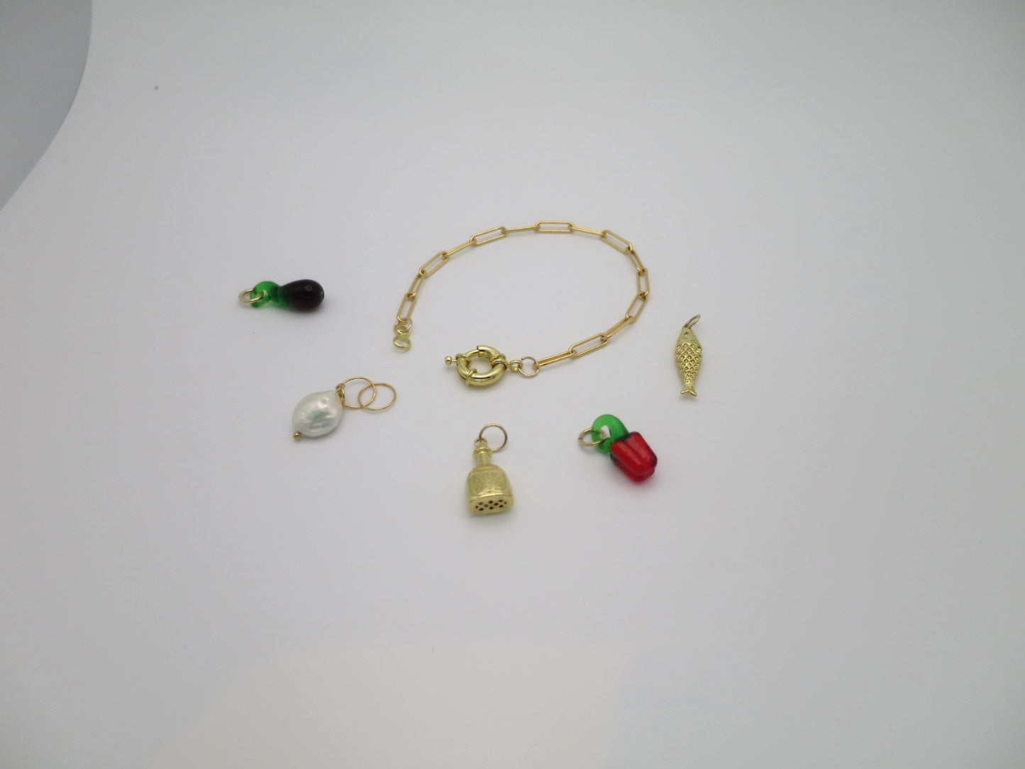 Paperclip Chain Bracelet with Sailor Clasp