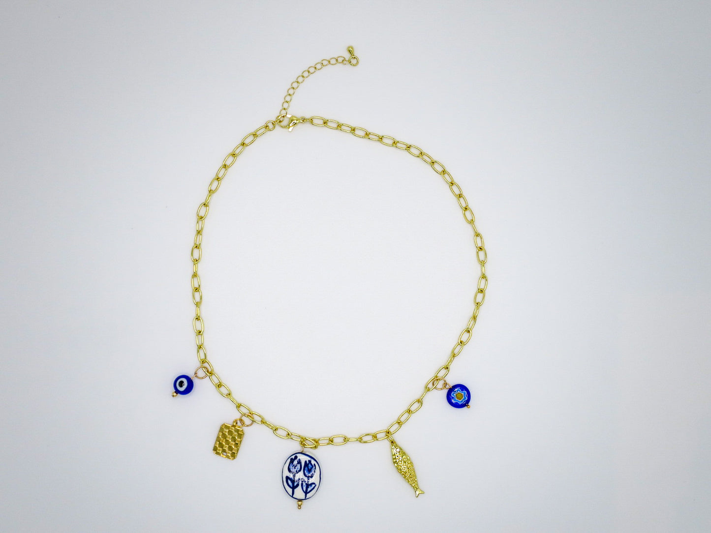 Blue Charm Necklace