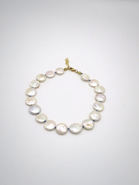 Custom Jewelry Order - Coin Pearl Necklace