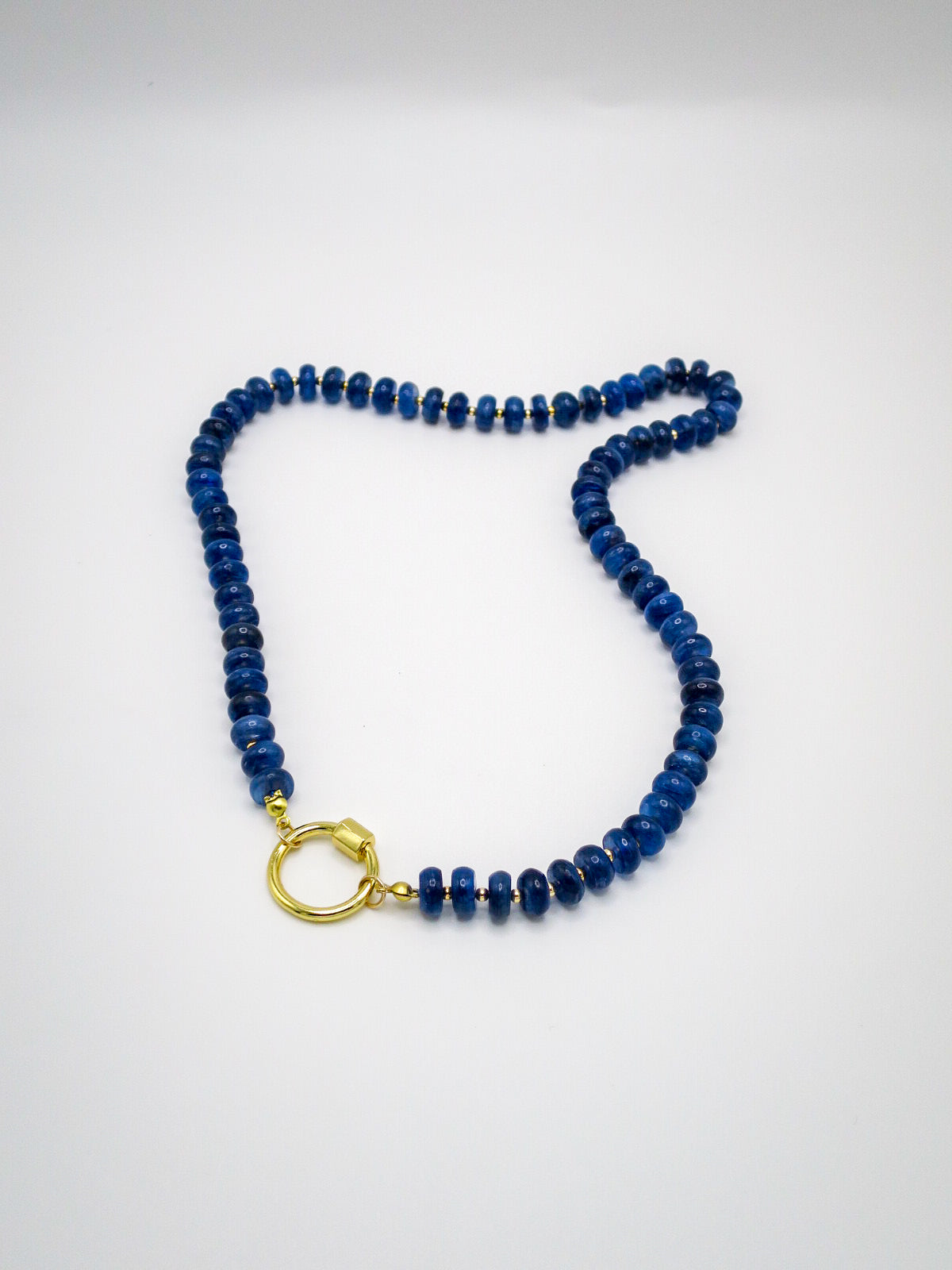 Kyanite Necklace with Carabiner