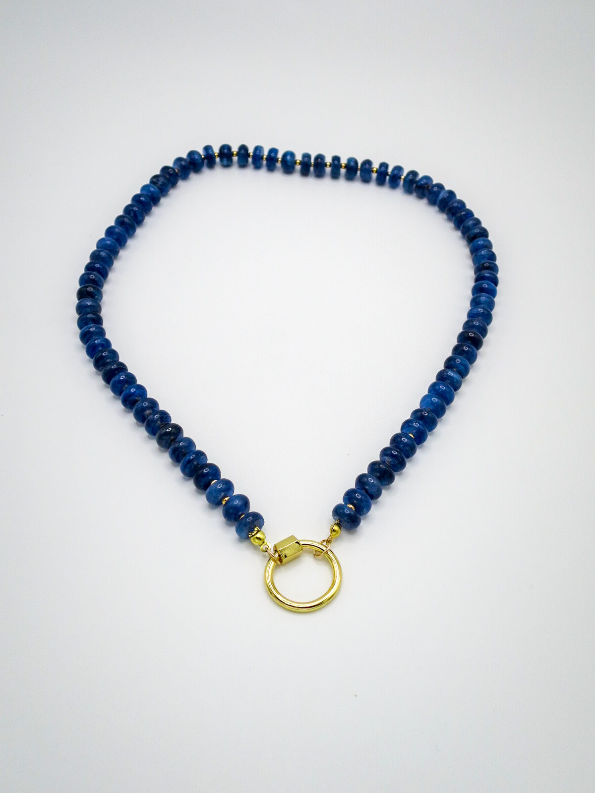 Kyanite Necklace with Carabiner