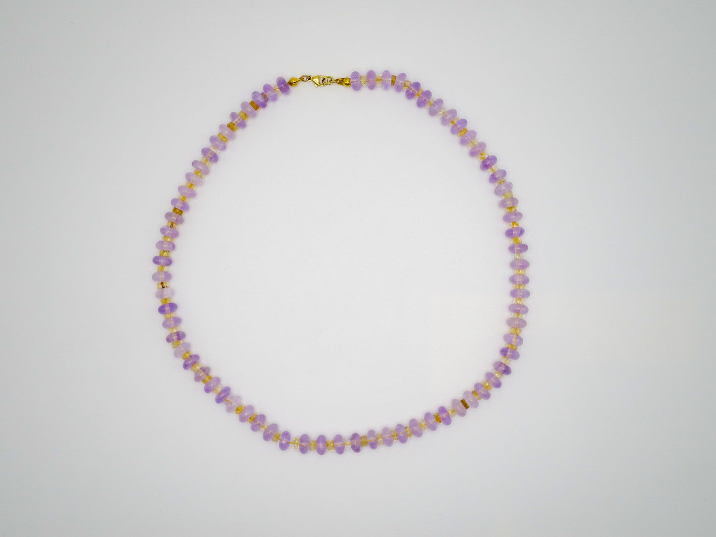 Lavender Amethyst + Citrine Necklace