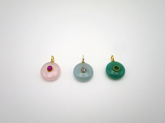 Inlay Gemstone Pendants