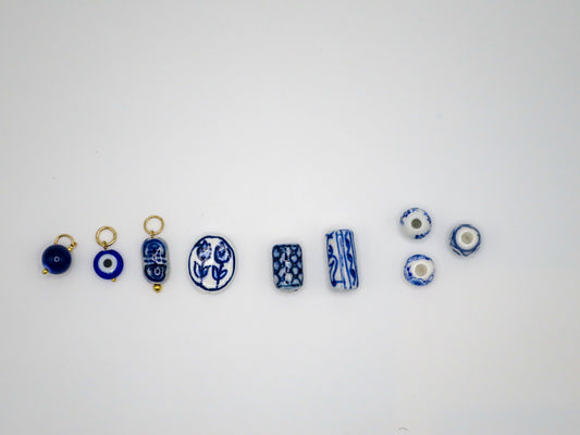Blue Bead Charms