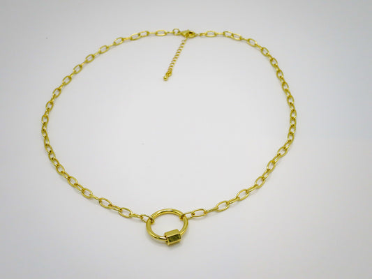 Chain Carabiner Necklace