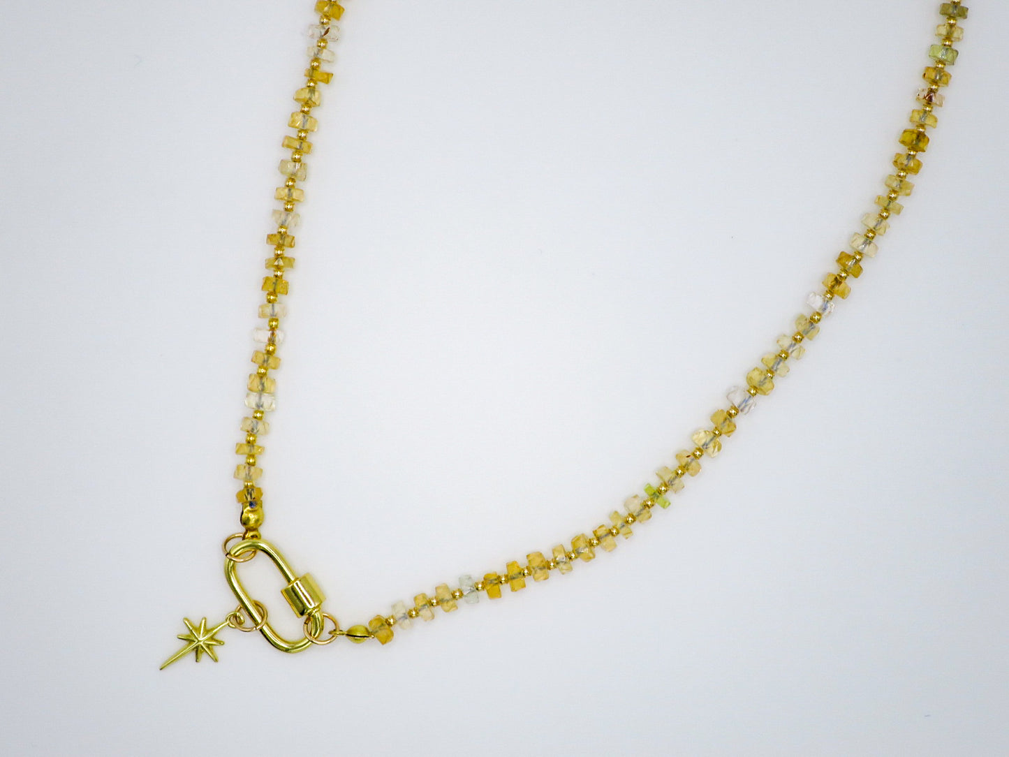 Citrine Carabiner Necklace