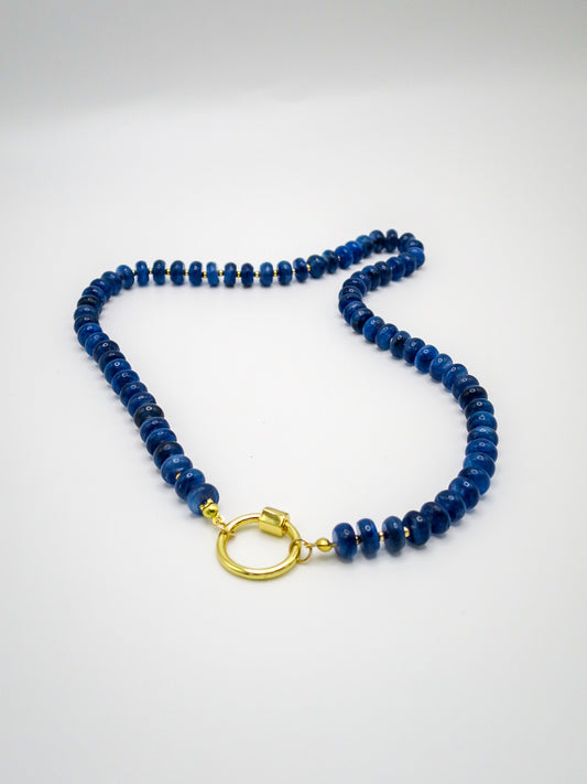 Kyanite Necklace with Carabiner
