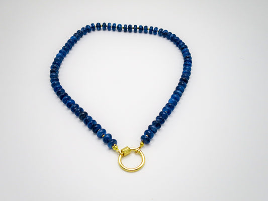 Kyanite Necklace with Carabiner