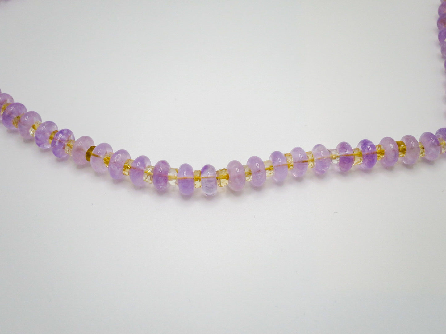 Lavender Amethyst + Citrine Necklace
