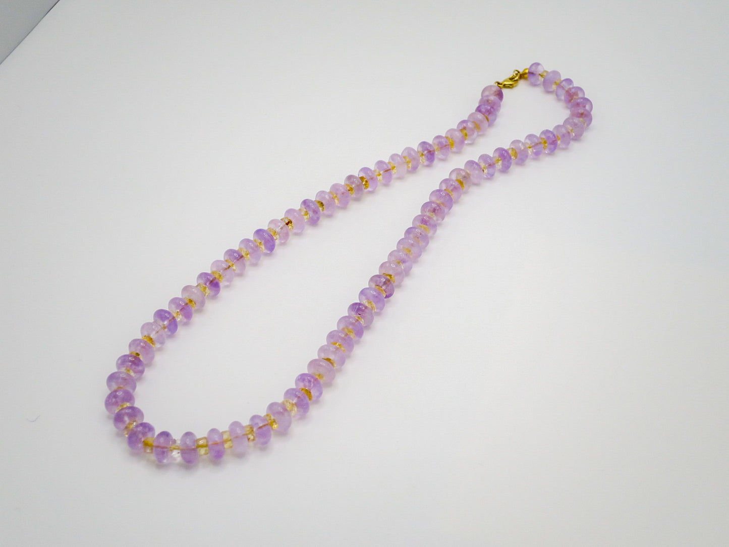 Lavender Amethyst + Citrine Necklace
