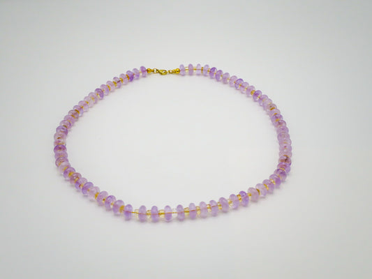 Lavender Amethyst + Citrine Necklace