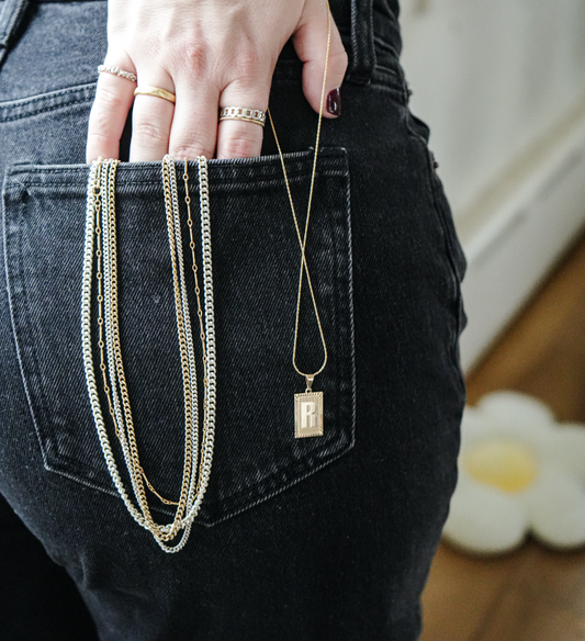 Skinny Curb Chain - Silver