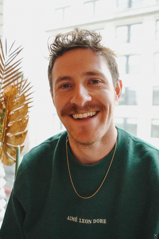 Skinny Curb Chain Necklace - Gold