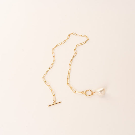 Baroque Pearl Chain Necklace