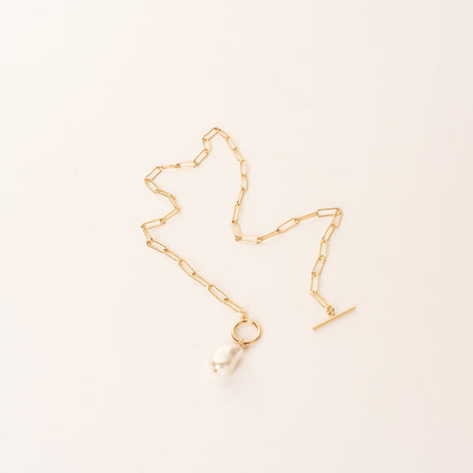 Baroque Pearl Chain Necklace