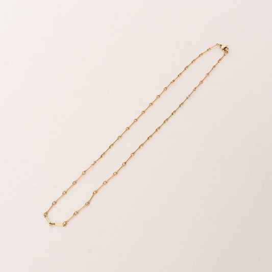 Circle Bar Chain Necklace