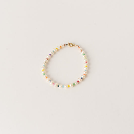 Small Rainbow Pearl Bracelet