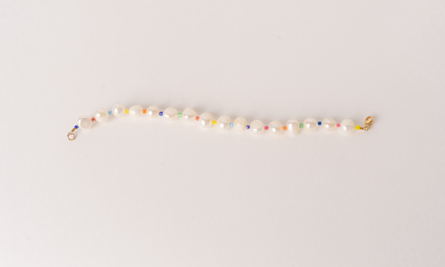 Large Rainbow Pearl Bracelet