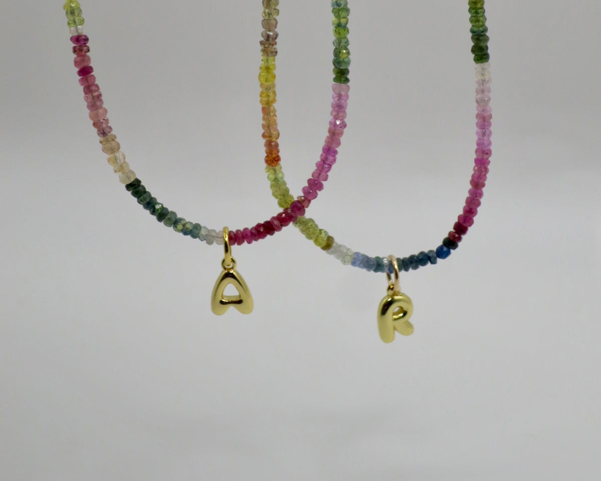 Sapphire Letter Strand